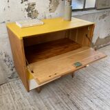 Furniture chest of drawers two-tone 60s