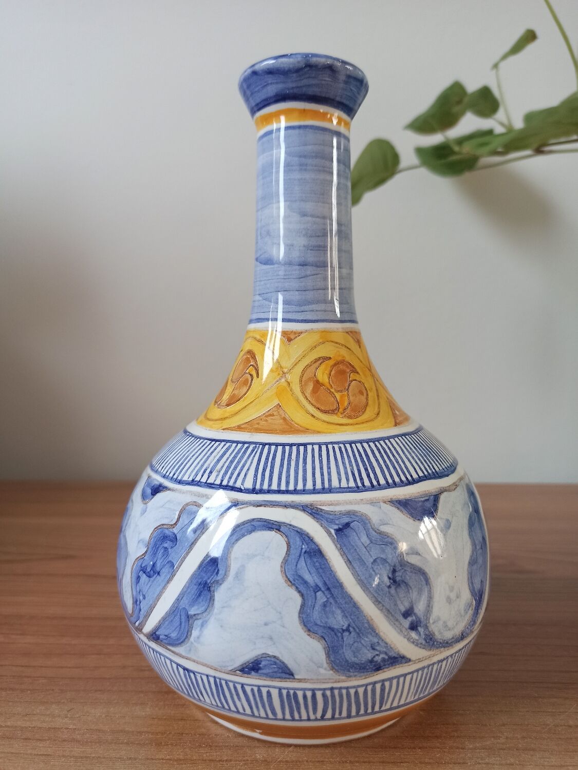 Vintage ceramic vase signed Colette - Riviera / Primavera style