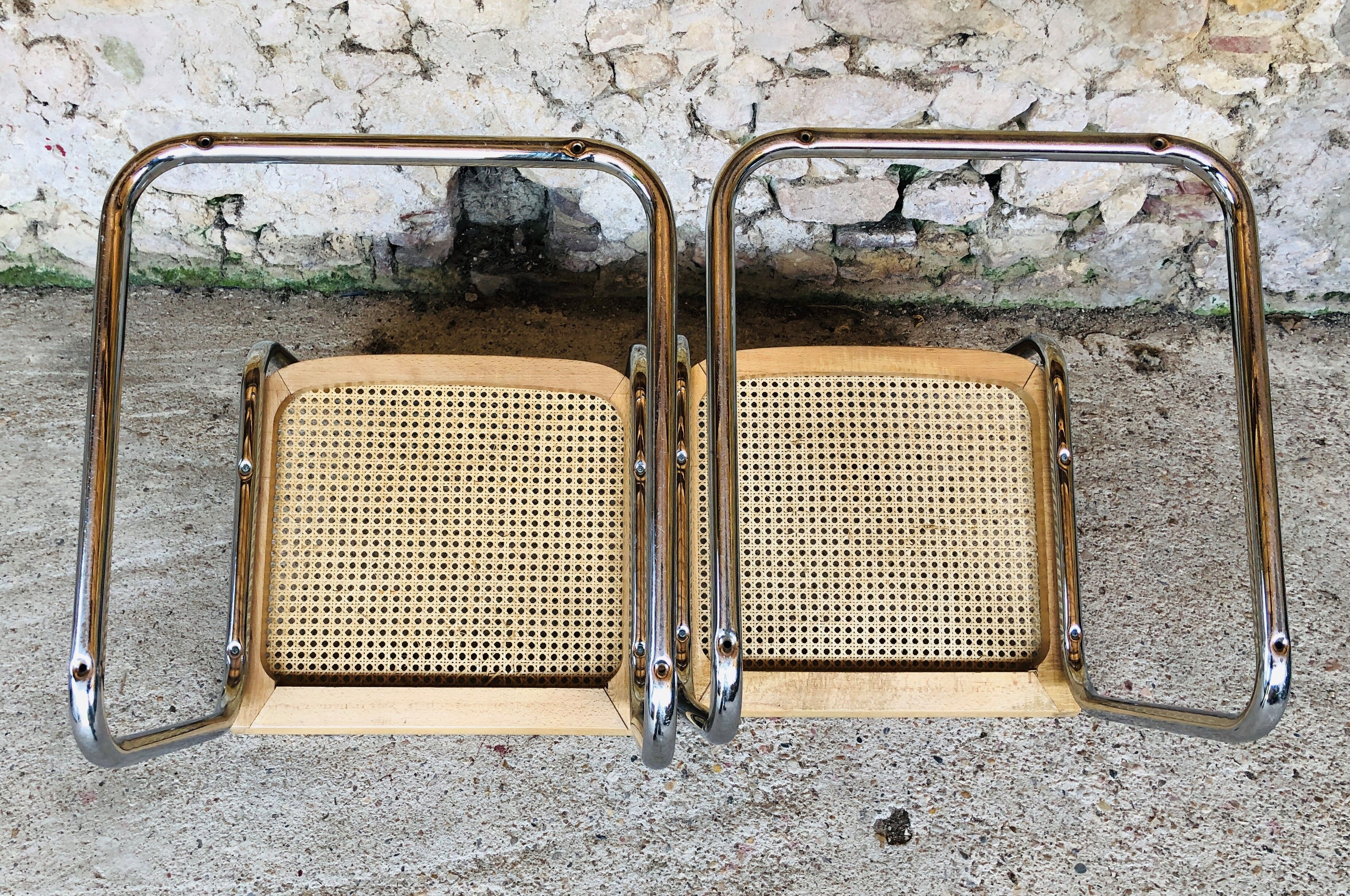 Paire de chaises B32, par Marcel Brauer années 70/80