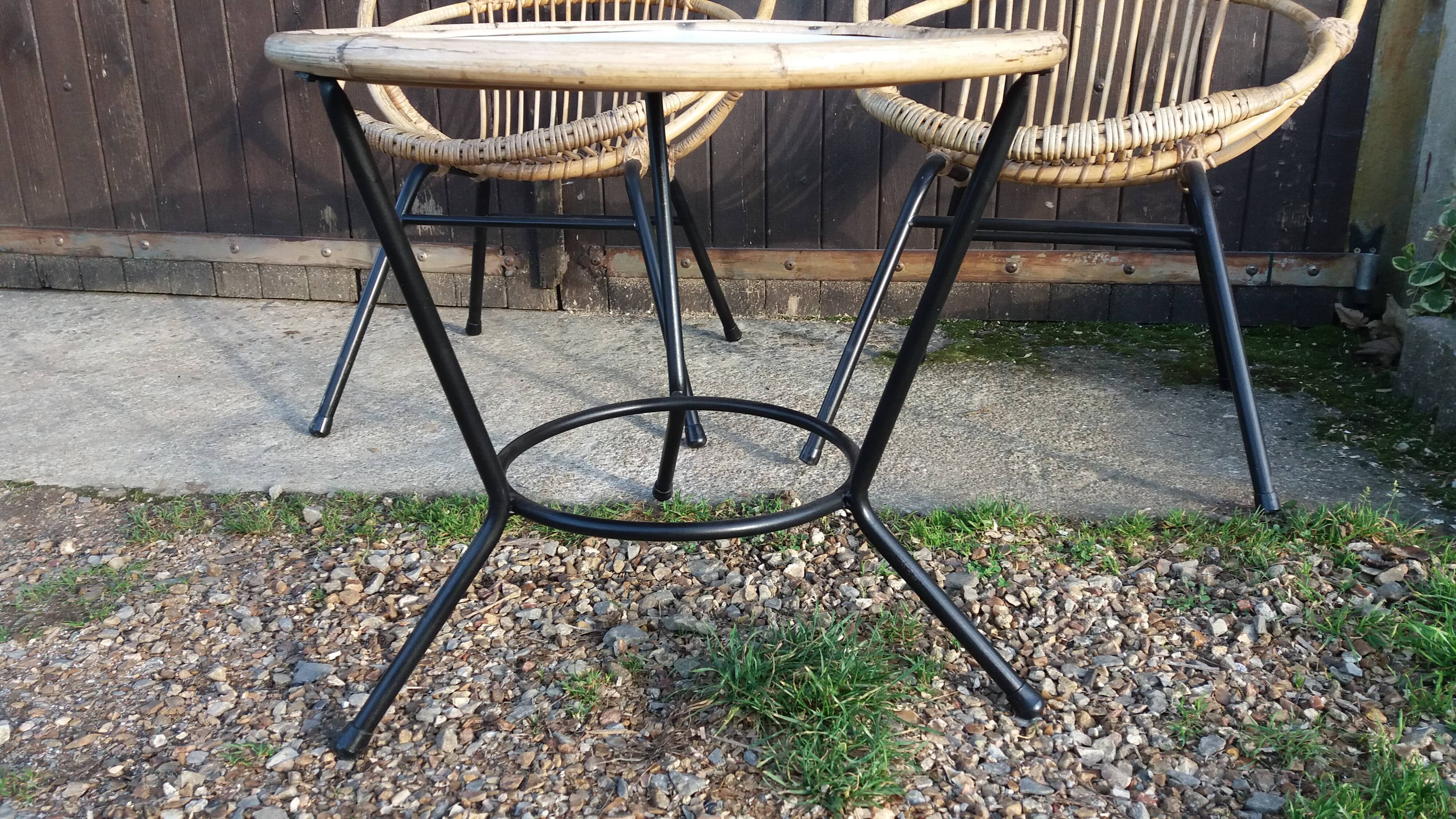 Vintage rattan lounge set