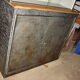 Buffet or Bookcase 2 bodies in polished and varnished steel circa 1960