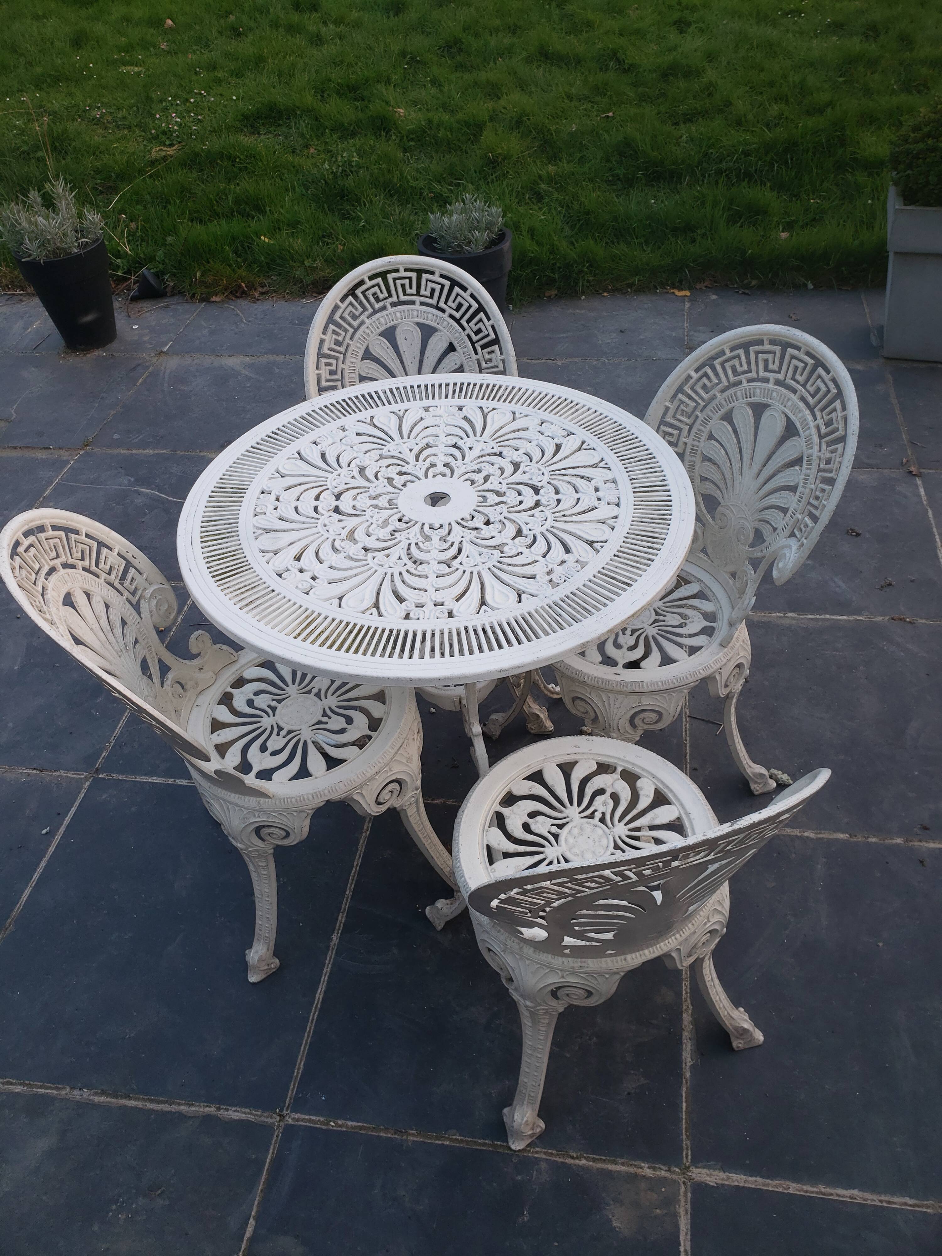 Antique garden furniture