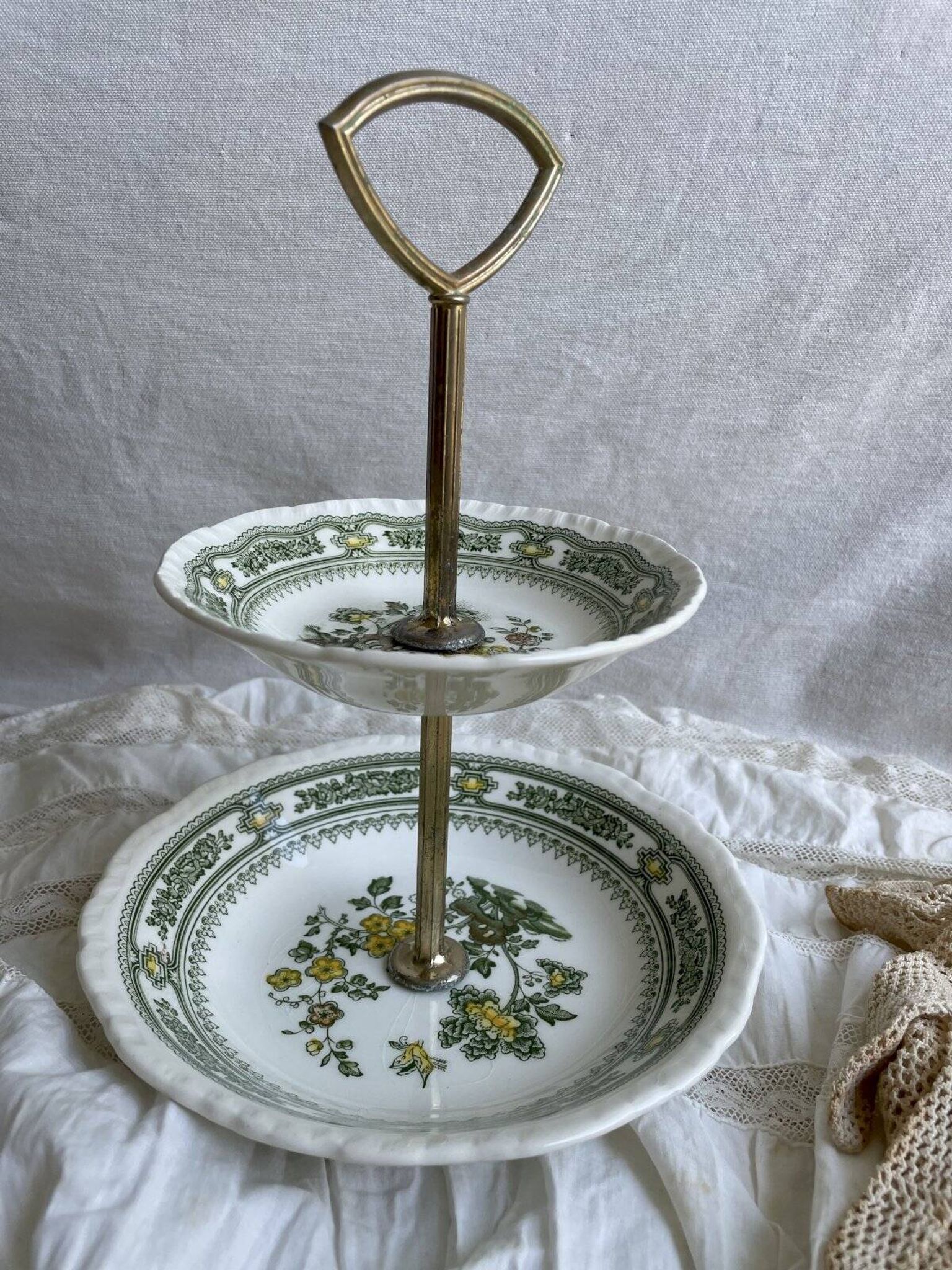 Serviteur 2 assiettes creuses MASONS modèle Manchu