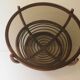 Round coffee table in bamboo, rattan, manou, Italy 1970