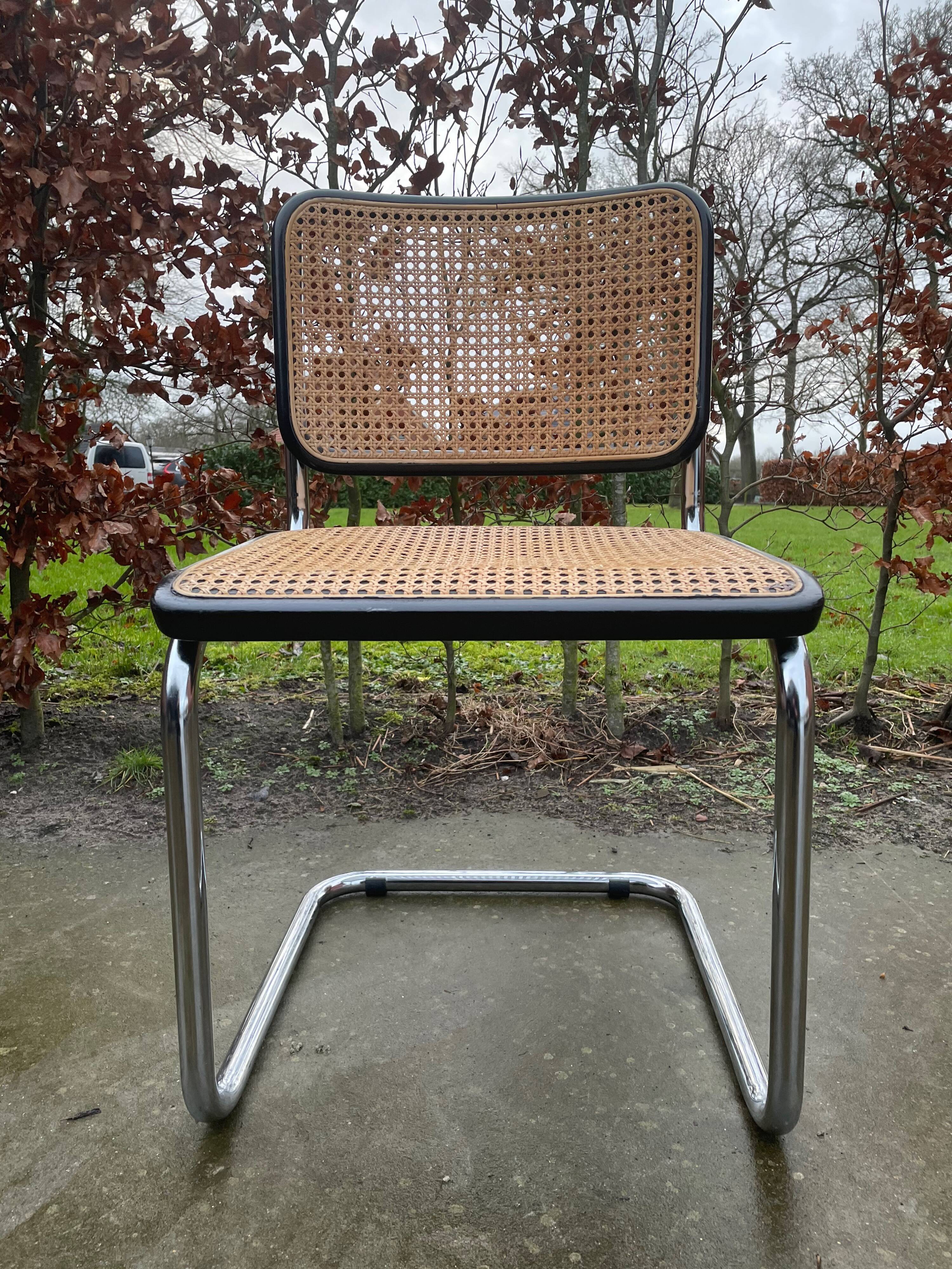 Thonet chair model Cesca designed by Marcel Breuer.