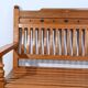 Antique colonial teak veranda bench – mid-20th century