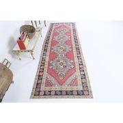 Tapis couloir turc noué à la main des années 1970 99x288
