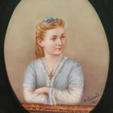 Portrait of a young girl - Medallion nineteenth century
