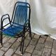 Paire de fauteuils scoubidou