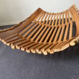70s bamboo fruit basket