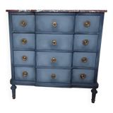 Chest of drawers with marble top