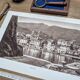 Bastia, vintage Corsica, photo plate printed in 1935.