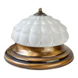 Vintage table lamp antique glass globe
