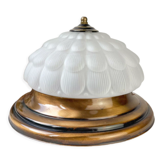 Vintage table lamp antique glass globe