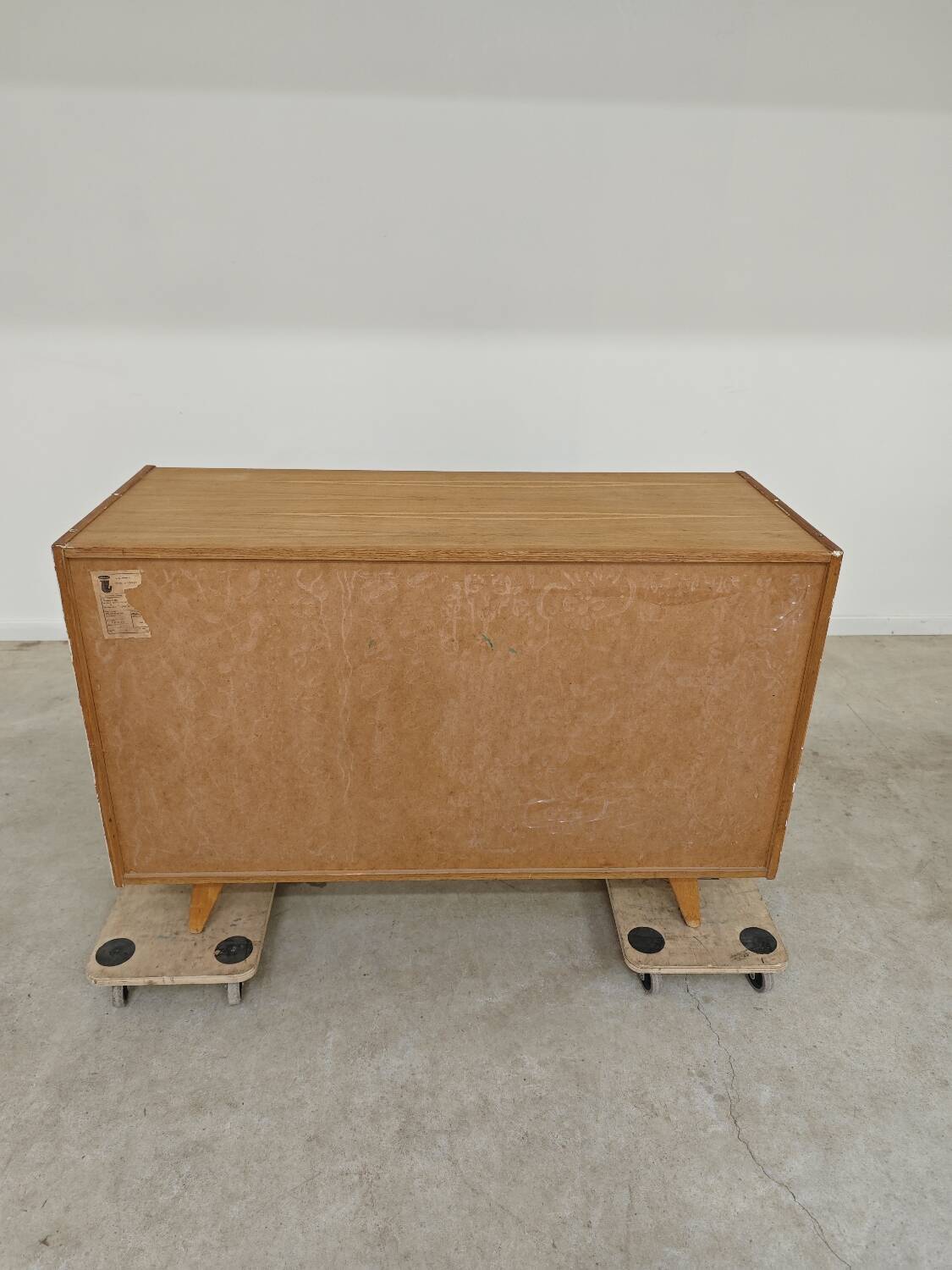 Wooden commode U 453 black and white by Jiri Jiroutek for Intérier Praha