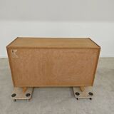 Wooden commode U 453 black and white by Jiri Jiroutek for Intérier Praha