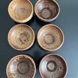 6 bowls in sandstone André Bodin