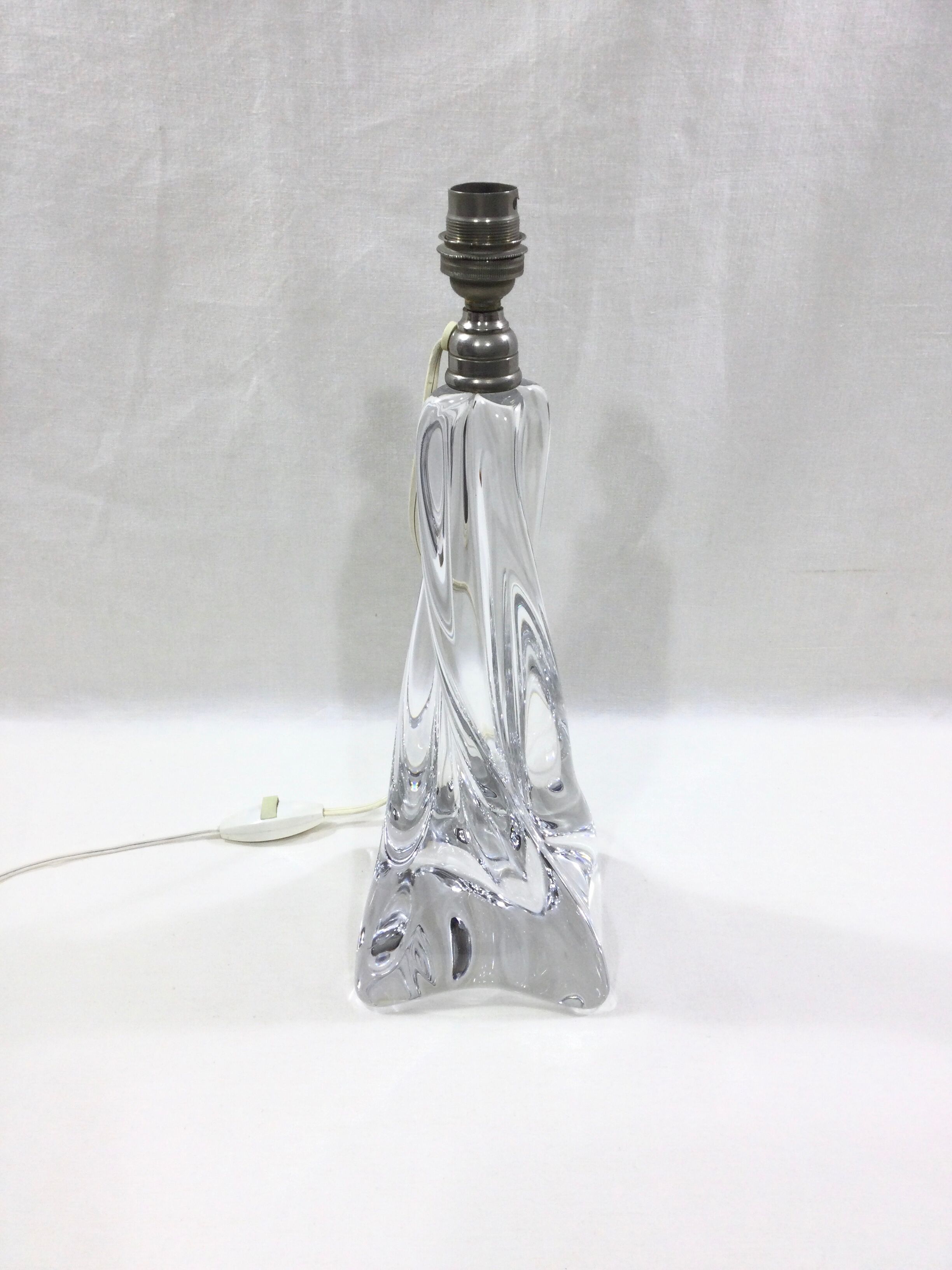 Pied de lampe en cristal Baccarat