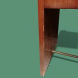 Rectangular veneered wooden desk in Art Deco style. 1930s-1940s.