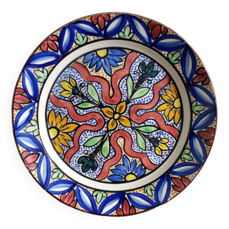Assiette décorative murale peinte à la main Espagne