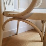 Curved wooden chair