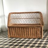 Rattan chest bench