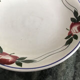 Earthenware compote bowl with stylized rose motif