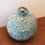 Ball vase in glazed stoneware La Charentaise