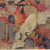 Andrea Spinelli, Italian Abstract Urban Expressionist, 20th Century, Acrylic & Canvas