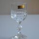 6 port glasses in Bohemian crystal Czechoslovakia