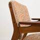 Fauteuil en hêtre scandinave et teck, années 1960