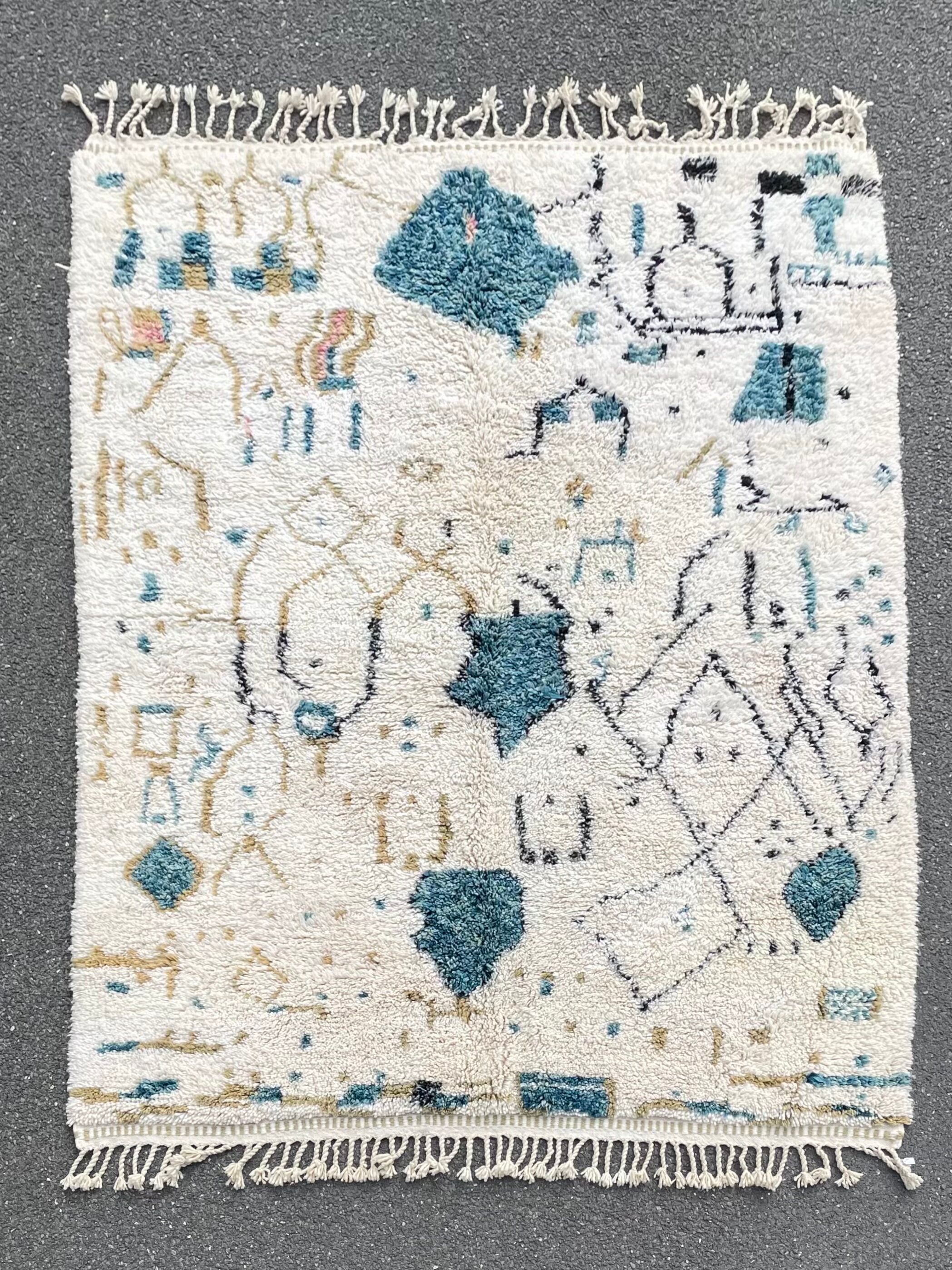 Contemporary moroccan carpet 215x300 cm