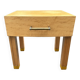 Bedside table, end table, blond wood, 80s