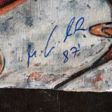 Painting on canvas german