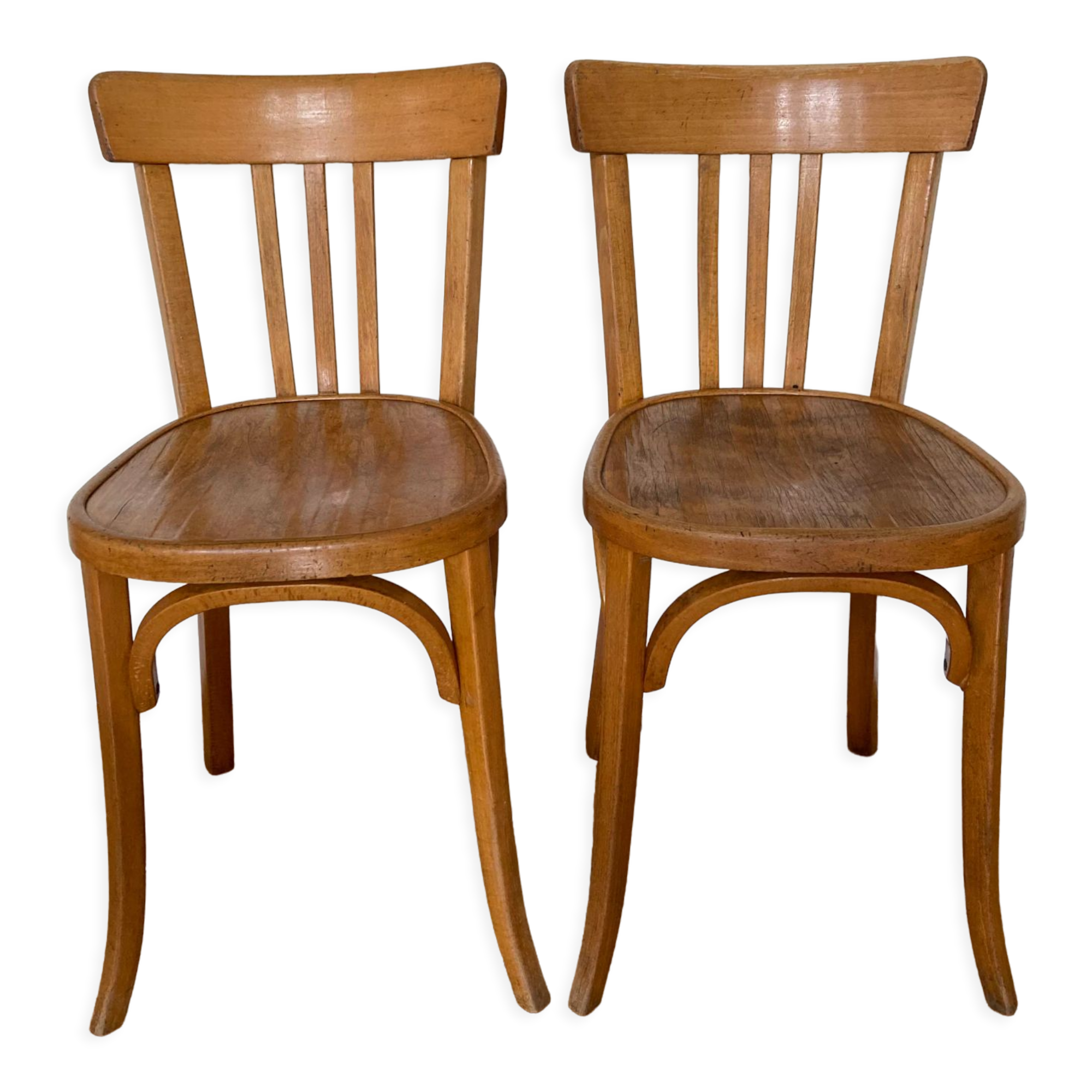 Pair of Baumann bistro chairs