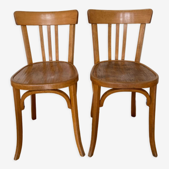 Paire de chaises bistrot Baumann