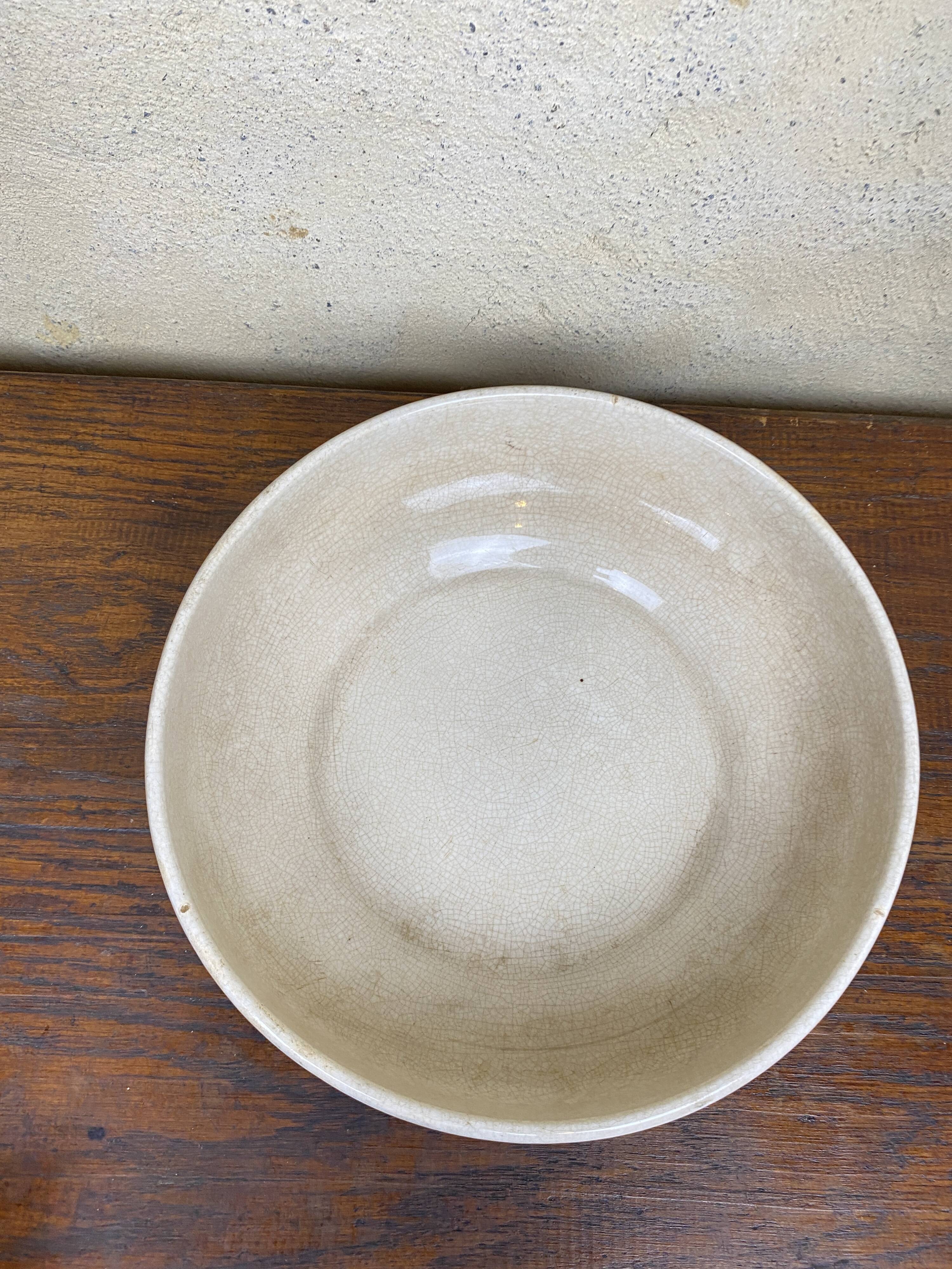 Art Deco salad bowl in Somain earthenware