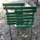 Pair of folding garden chairs