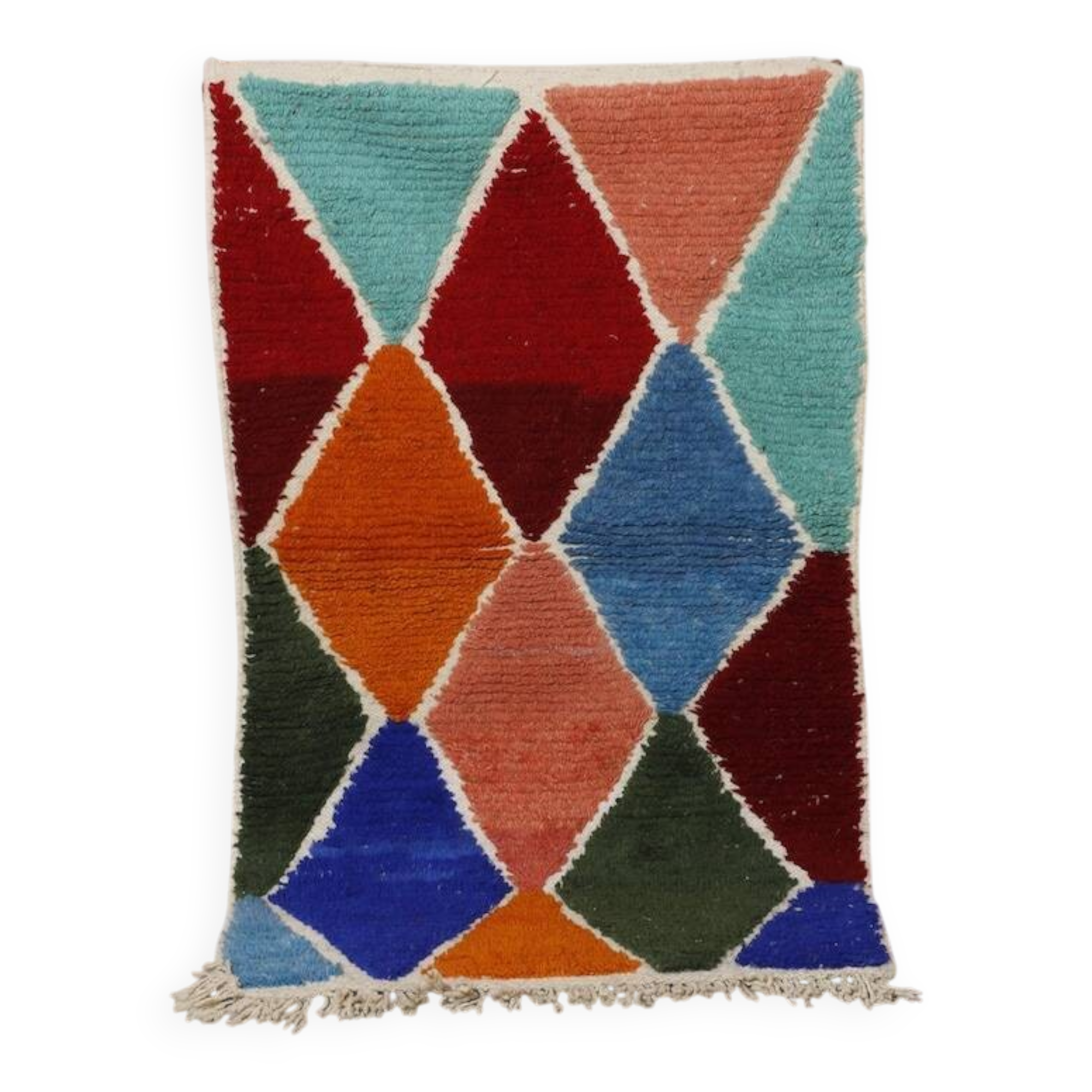 Multicolored Berber wool rug 250cmx150cm