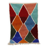 Multicolored Berber wool rug 250cmx150cm