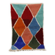 Multicolored Berber wool rug 250cmx150cm