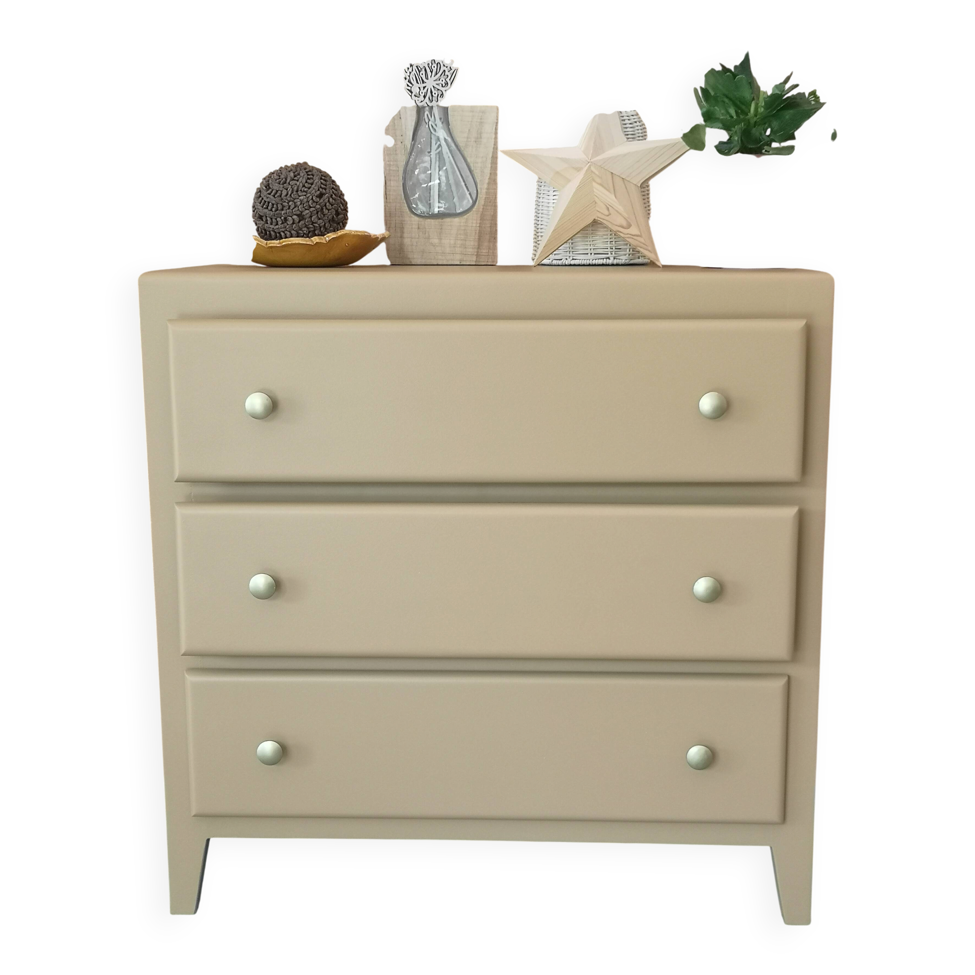 Vintage chest of drawers in Moka colour
