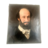 Old painting - Portrait of a gentleman - 46x38