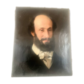 Tableau ancien - Portrait de Monsieur - 46x38