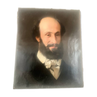Old painting - Portrait of a gentleman - 46x38