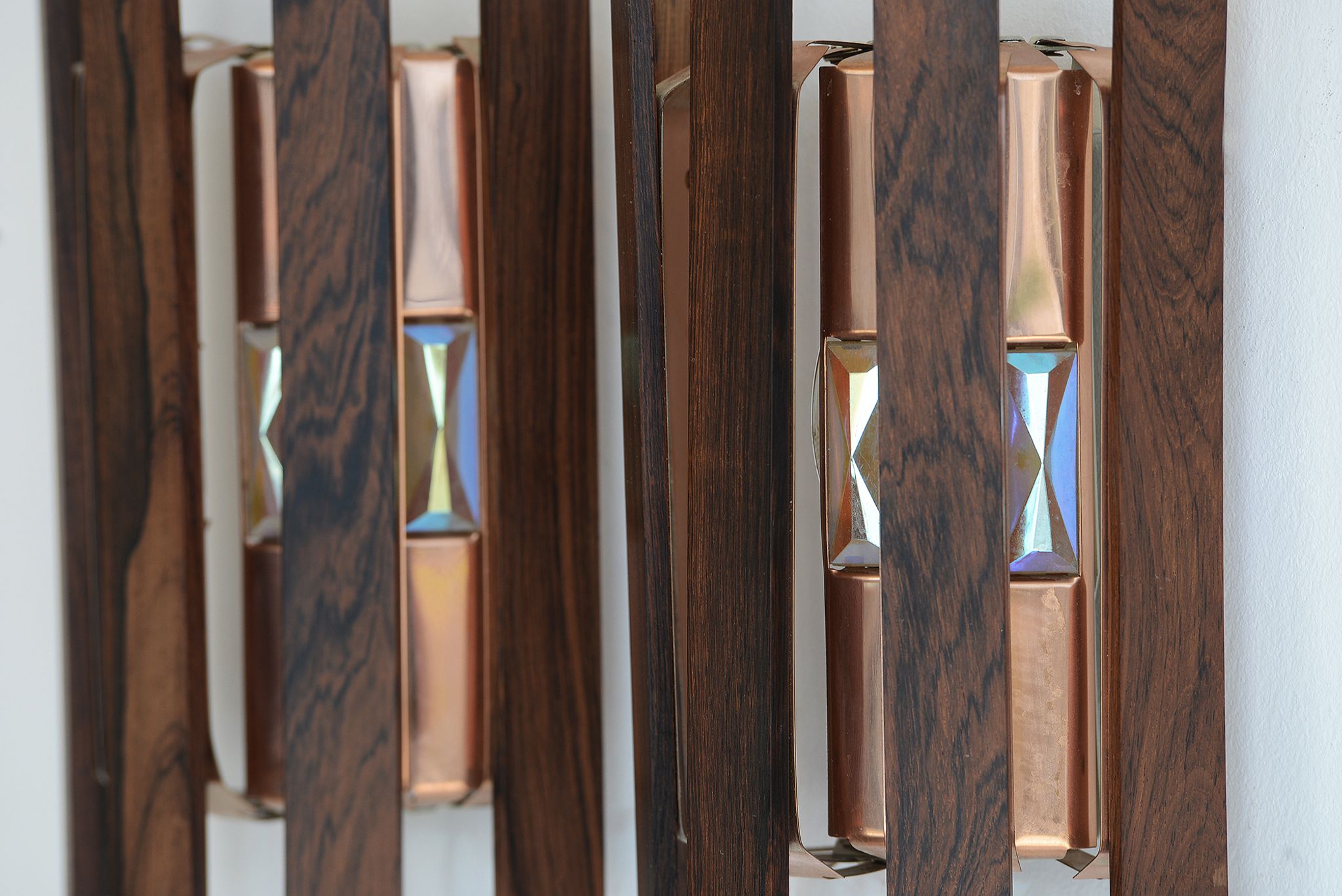 Pair of wall lights/sconces by Werner Schou for Coronell Elektro. Denmark 1960s