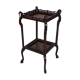 Japanese pedestal table in carved wood and lacquered panels, France, circa 1880