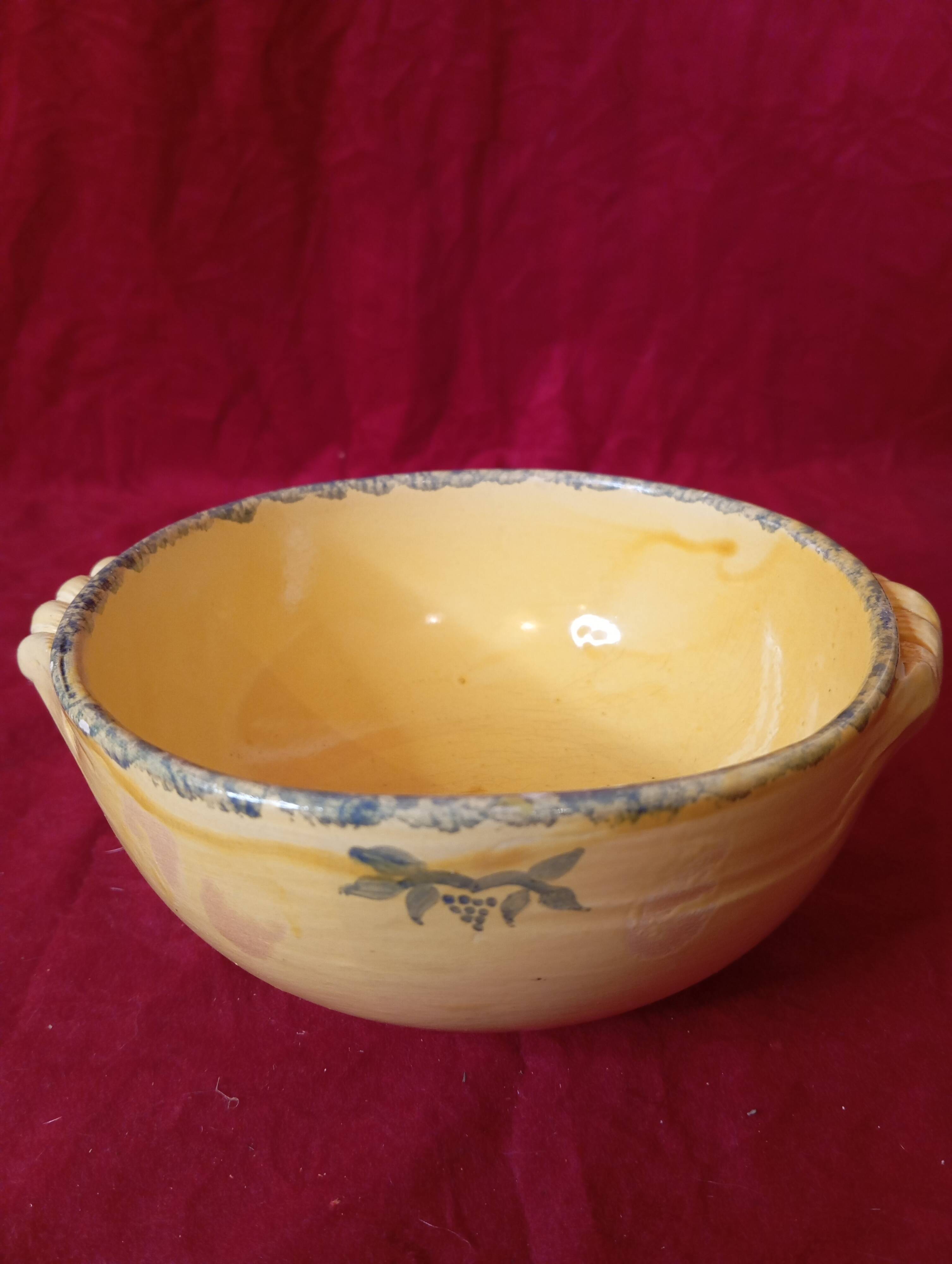 Ceramic bowl grignan pottery drôme