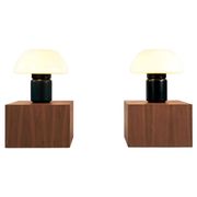 Elio Martinelli 625 mushroom table lamp by Martinelli Luce, Italy, 1960s, 2 available