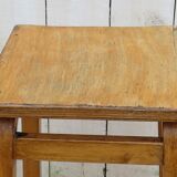 Six English School Lab Bar Stools